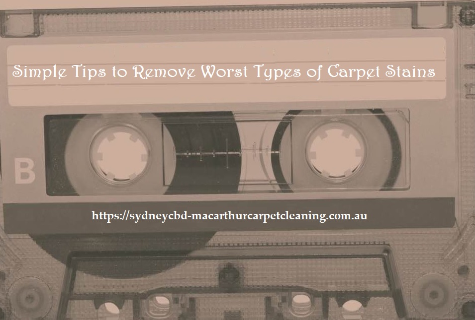 Carpet Stain Removal: Simple Tips to Remove Worst Types of Carpet Stains