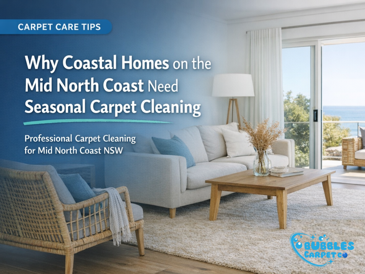 Why Coastal Homes on the Mid North Coast Need Seasonal Carpet Cleaning