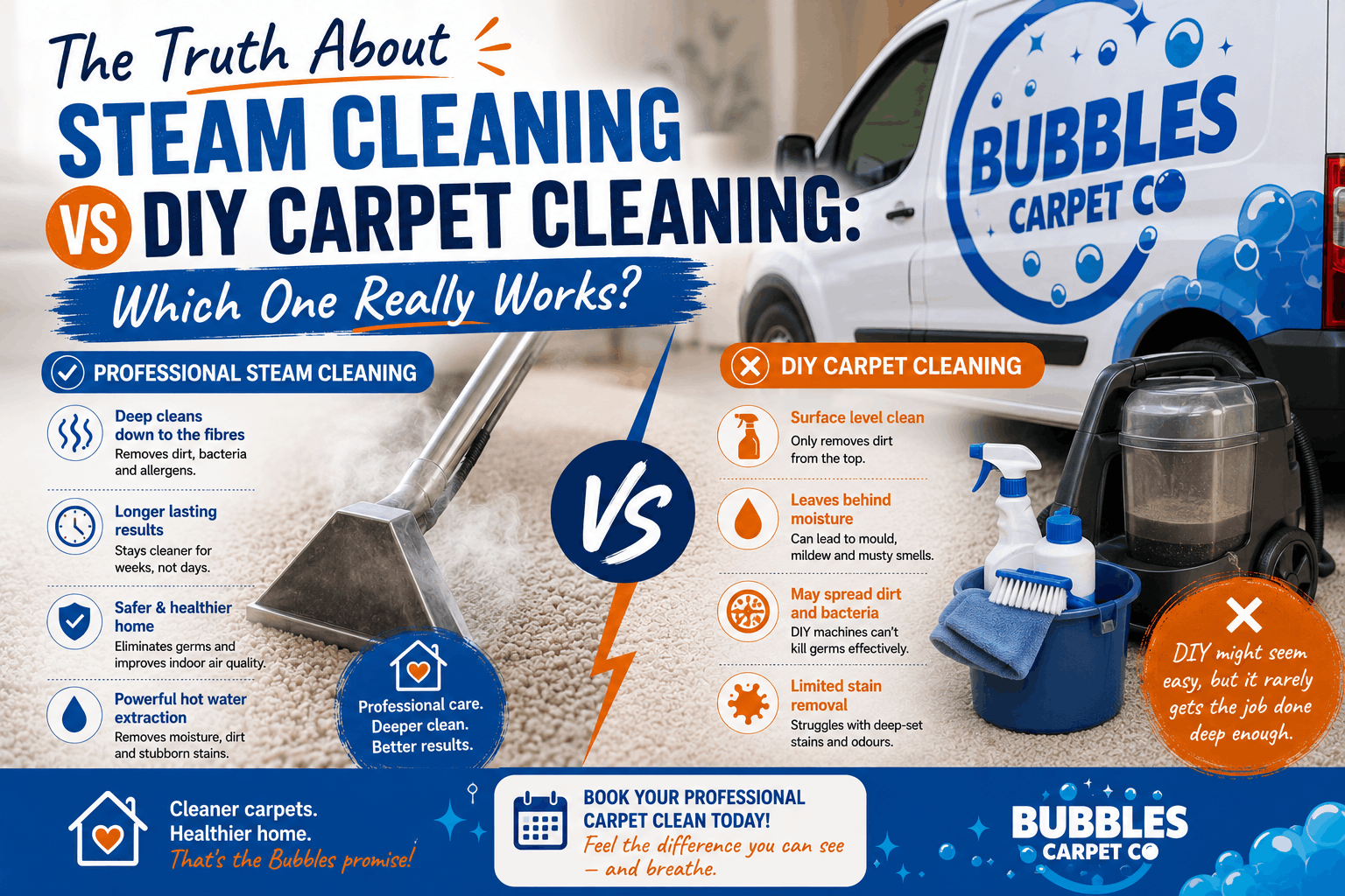 The Truth About Steam Cleaning vs DIY Carpet Cleaning: Which One Really Works?